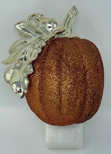 Bath Body Works Orange Glitter Gold Pumpkin Wallflower Nightlight Plug In
