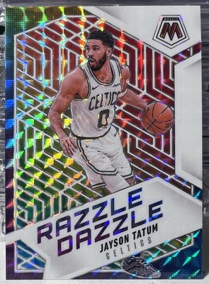 2024-25 Panini Mosaic Jayson Tatum Razzle Dazzle Prizm Case Hit #8