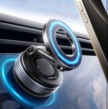 MRGLAS 2026 Upgraded Vacuum Magnetic Phone Holders for Your Car 360° Adjustable 