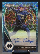 2021 Panini Prizm Draft Picks #PDP135 Tanner Kohlhepp Blue Velocity Prizm