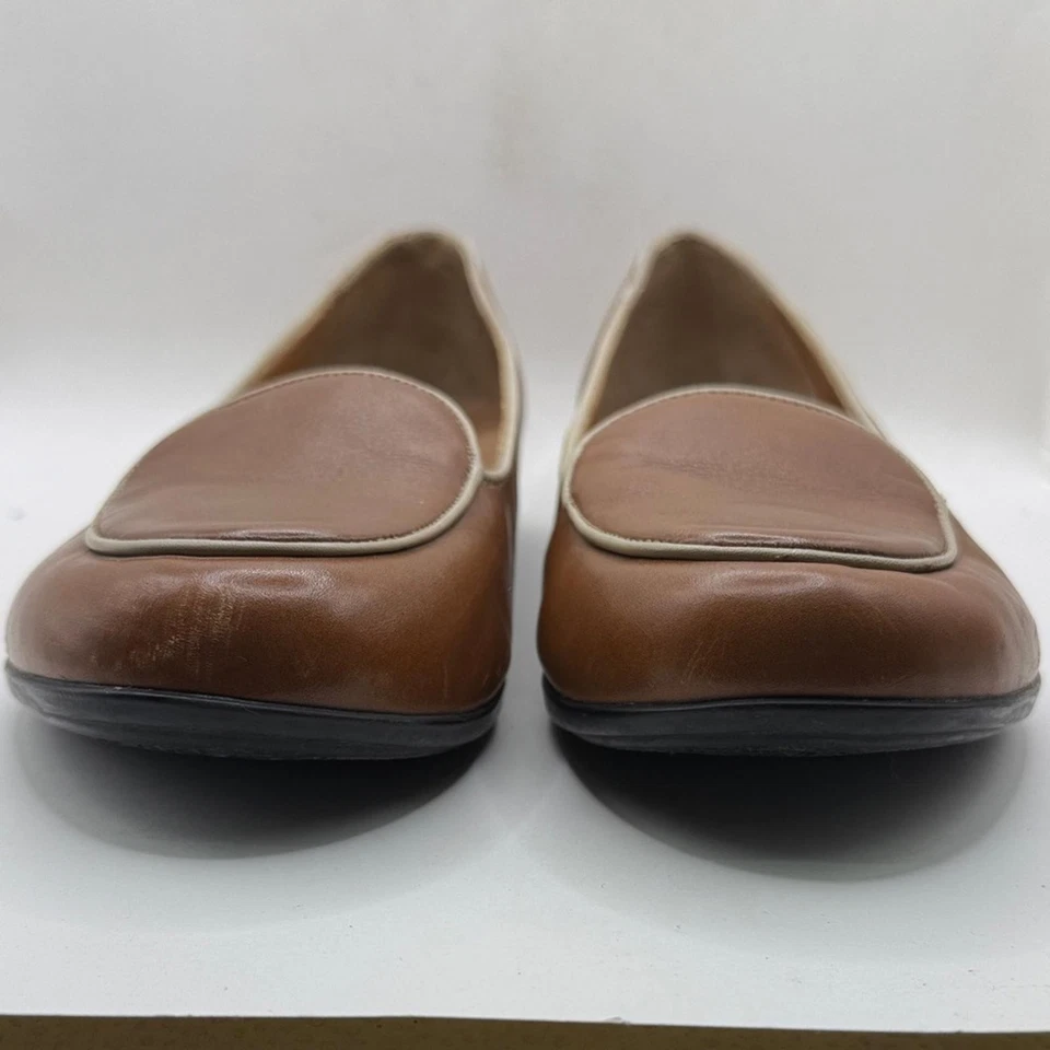 Женские мокасины Dansko модель Natascia без шнуровки коричневая кожа размер 10 - Изображение 2 из 4