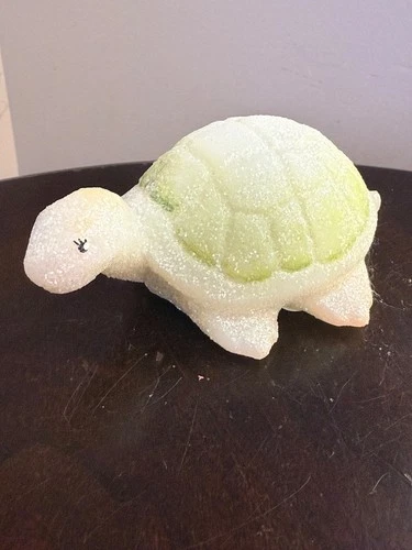 Fenton Sparkle Glistening Woods Art Glass Turtle Figurine Paperweight