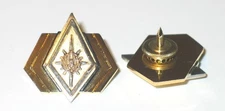 New Battlestar Galactica Pair of Deluxe Rear Admiral Metal Collar Pips Pins NEW