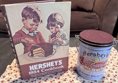 Hershey s 1934 Cookbook Reprint & Le Roi de Chocolate Collectible Tin