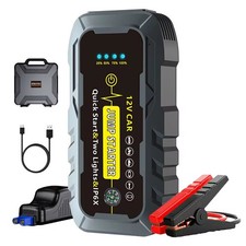 Portable 1000A Car Jump Starter Battery Booster LED Power Bank USB Fast Charger