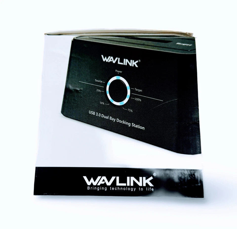 Wavlink Dual Bay Hard Drive Docking Offline Clone for SATA HDD M.2 SSD - Image 4 of 4