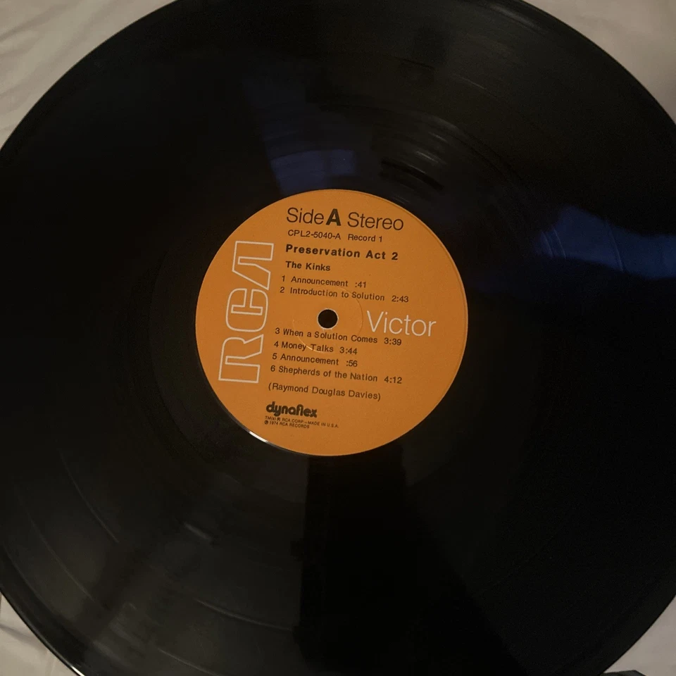 The Kinks  Preservation Act 2  Vinyl 2xLP Record Classic Rock RCA CPL2-5040 Vg+ - Image 4 of 4