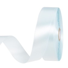 1 Inch Light Blue Solid Satin Ribbon 50 Yards Craft Fabric Gift Wrap Wedding