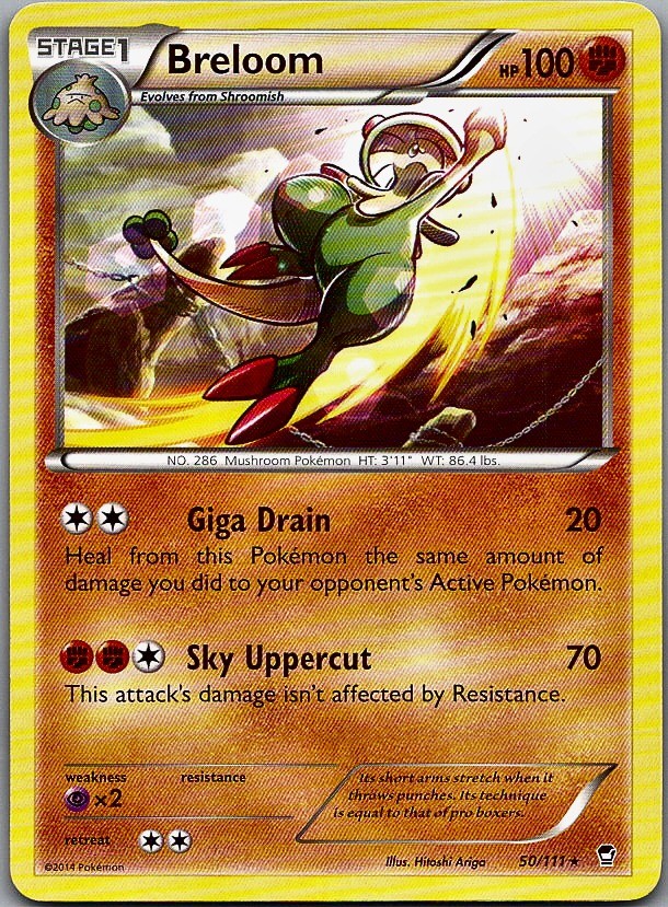 Breloom - Furious Fists (LP) 50/111 Fighting Stage 1 Ariga #286