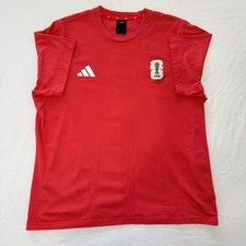 Adidas FIFA World Cup 2026 T-Shirt Men's XL Red Soccer Trophy Logo Football Tee