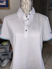 Nivo Womens Sz Large white Pullover Shirt