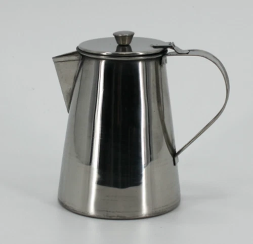 Tall Coffee Pot - Stainless - Historical Reenactment