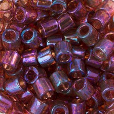 8/0 MIYUKI DELICA Transparent Raspberry AB Seed Bead 8g