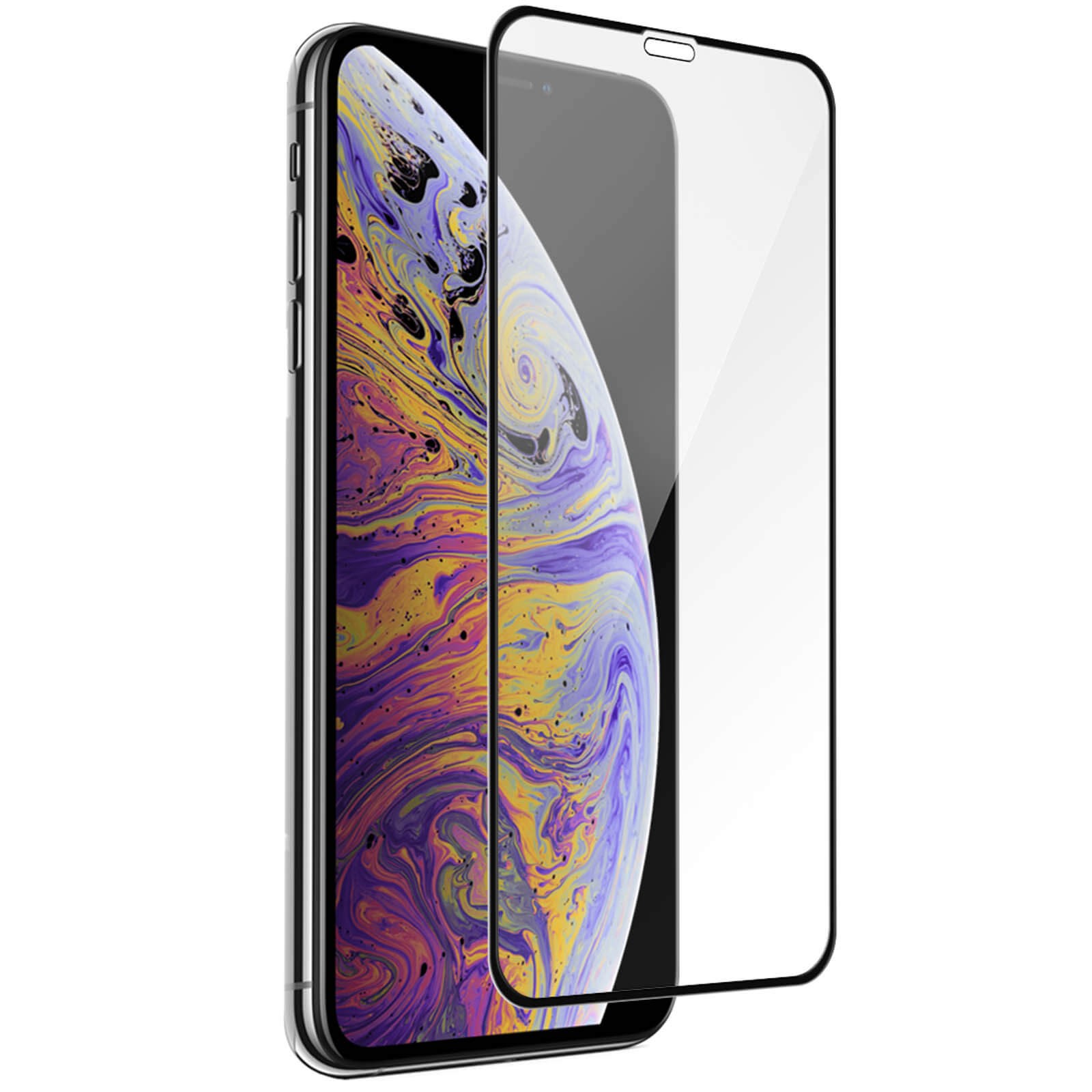 Verre trempé pour iPhone XS Max Avizar film protection écran 9H