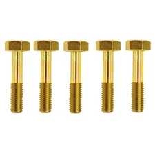 Hex Bolts M12-1.25 X 70, Fine Thread Class 10.9 Yellow Zinc Finish