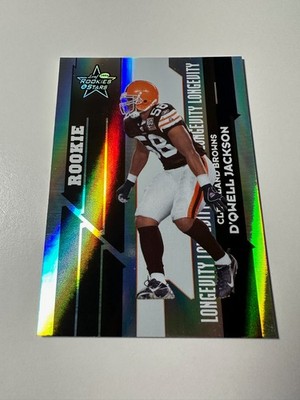 2006 Leaf Rookies & Stars D'Qwell Jackson Longevity Holo Foil /49 RC #106 Browns