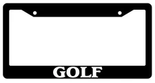 Black License Plate Frame Cars Golf Auto Accessory Novelty 1807