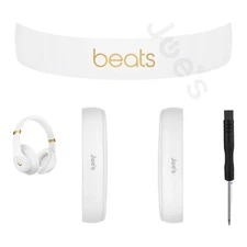 ORIGINAL Replacement Ear Pad Cushion + Headband Arch Beats By Dre Studio 3 WHITE