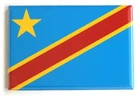 Flag of Congo Kinshasa FRIDGE MAGNET democratic republic