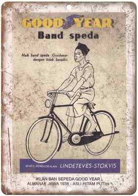 Good Year Jawa 1938 Vintage Bike Ad 12 X 9 Retro Look