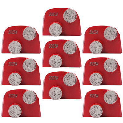 9 Pack Diamond Grinding Segments Medium Bond 20/25 Grit Durable for Concrete NEW