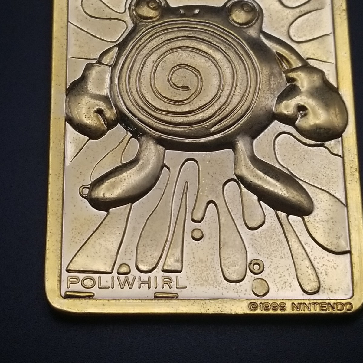 Pokmon Poliwhirl 23k Gold Plated Trading Card & Pokeball Burger King -  23k07