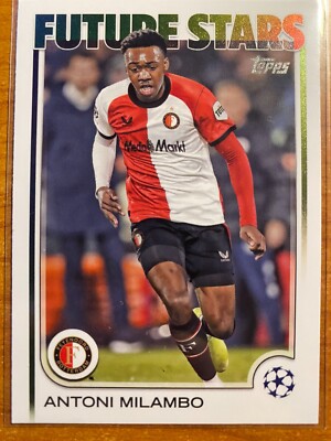 Topps UCC Flagship 24/25 UEFA Soccer Card Antoni Milambo Feyenoord #126