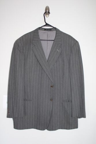 GRAY ARMANI COLLEZIONI WOOL / COTTON BLEND SPORT COAT sz 50L suit jacket ITALY