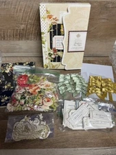 Near Complete Anna Griffin Thankfulness Card Toppers Embellishments Layers Bows