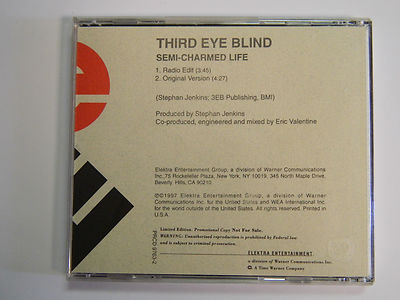 THIRD EYE BLIND Semi Charmed Life w/ EDIT & ORIGINAL PROMO DJ CD Single 