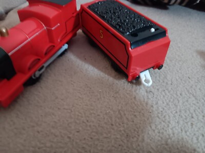 Thomas & Friends James 5 Tender Trackmaster Mattel Motorized Engine Tested R9627