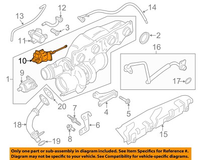 Turbocharger Wastegate Fastener Kit Genuine for BMW 11658612575 