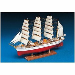 Aoshima 1/350 Model Kit Sailing Ship No.01 Nippon Maru - tampilan kotak