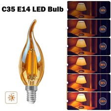 Vintage Edison Light Bulbs 4W C35 E14 LED Dimmable Candle Decorative Light Bulb