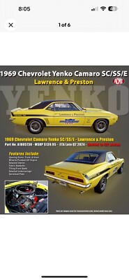 1969 Yenko Camaro SC/SS/E - 1:18 Scale Die Cast - New arrival from Acme!