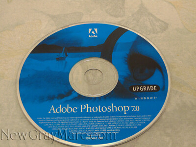 Adobe Photoshop 7.0 Upgrade Windows W/ Box Manual Inserts Disc
