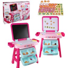 Kids Double-Sided Write Paint Activity Desk Magnetic Dry Erase Board Chalkboard