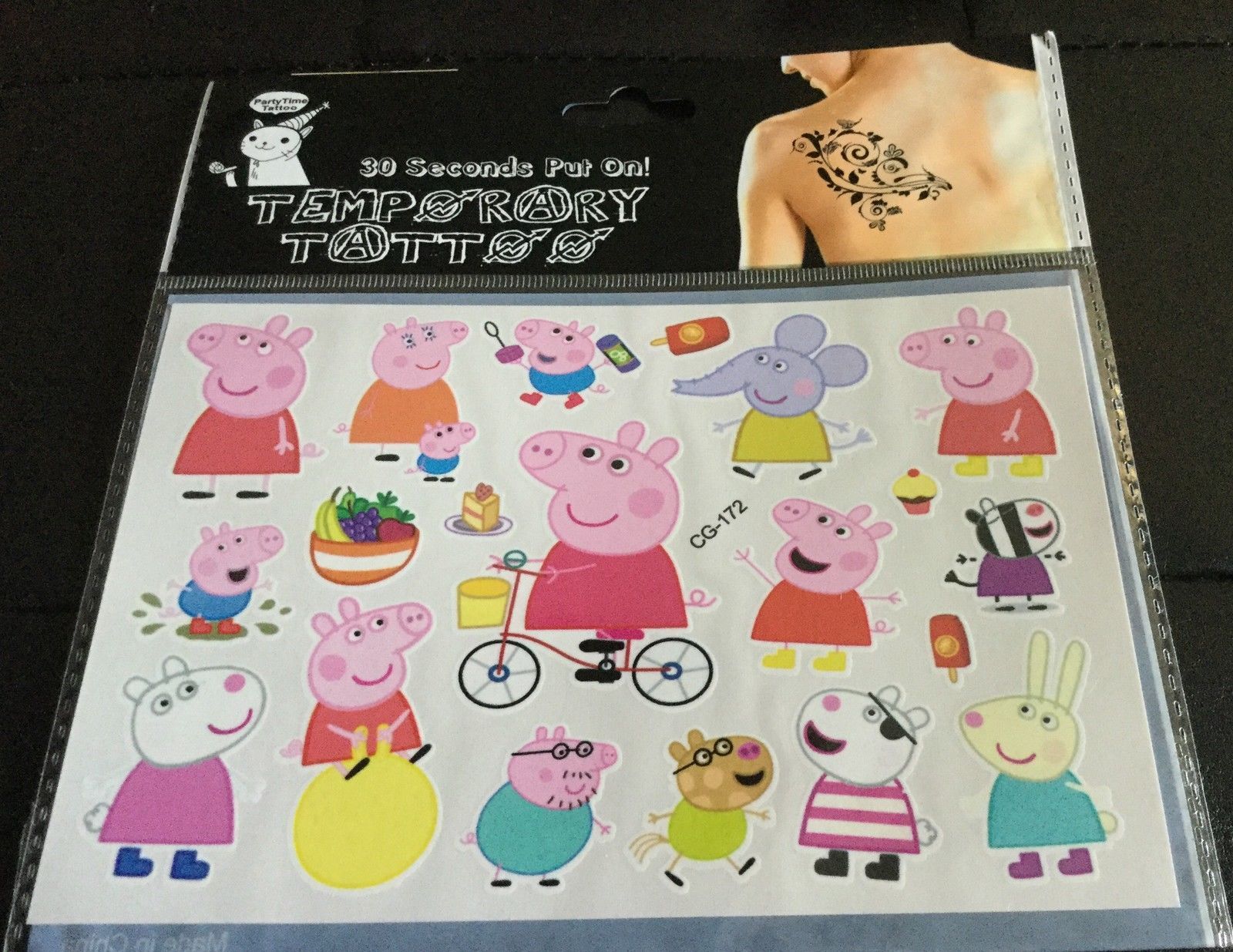 Peppa Pig temporary tattoos for kids assorted designs | eBay