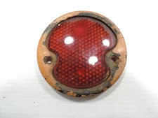 Vintage 1920's 1930's Drum Taillight Bezel & Lens DUOLAMP STIMSONITE Rat Rod