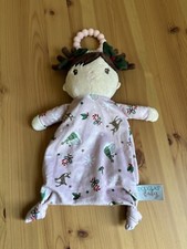 Douglas Baby Holli Doll Christmas Teether Lovey Security Blanket Knotted Holiday