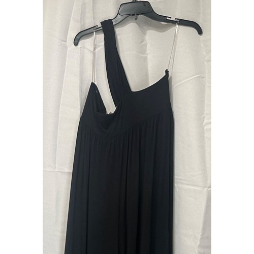Lush Women’s One Shoulder Wide Cropped Jumpsuit, Black, XL - Picture 12 of 13