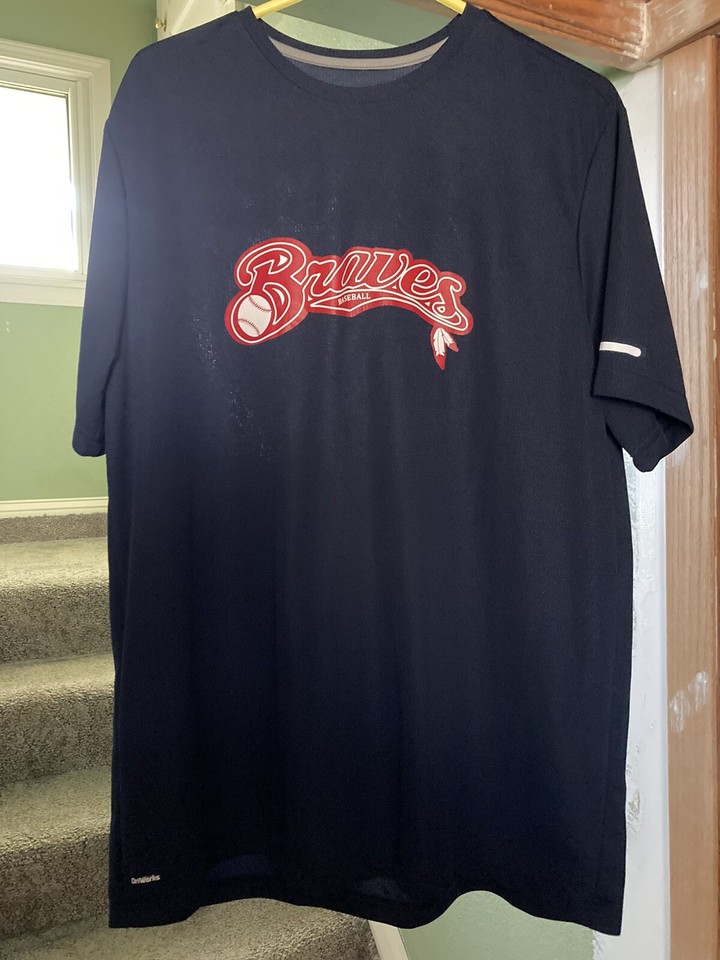 DriWorks Braves Baseball Coach TShirt Mens Size XL? eBay