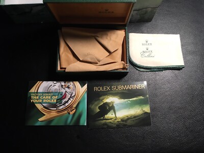 Nice Oyster Rolex Box With Some Papers Including Submariner