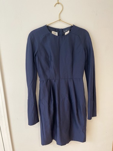 Abito Tommy Hilfiger Collezione Runway Matita Zip Navy Midi Vacanze Formale - Foto 2 di 5