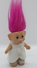 Troll Doll .. pink hair Korea  4"