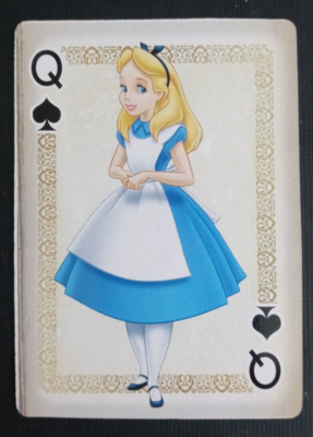 Disney Playing Card Alice In Wonderland Queen Spades | eBay