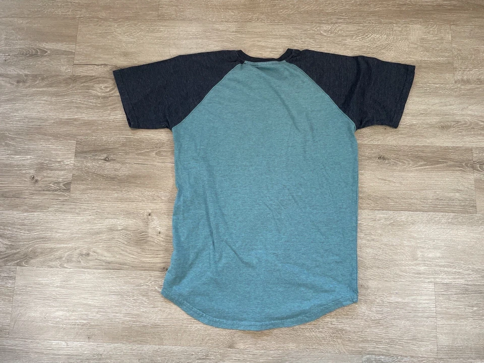 YOUTH Zoo York Niños Jóvenes Talla L 14/16 Verde Negro Pullover Camisa Cuello Redondo Foto 2 de 4