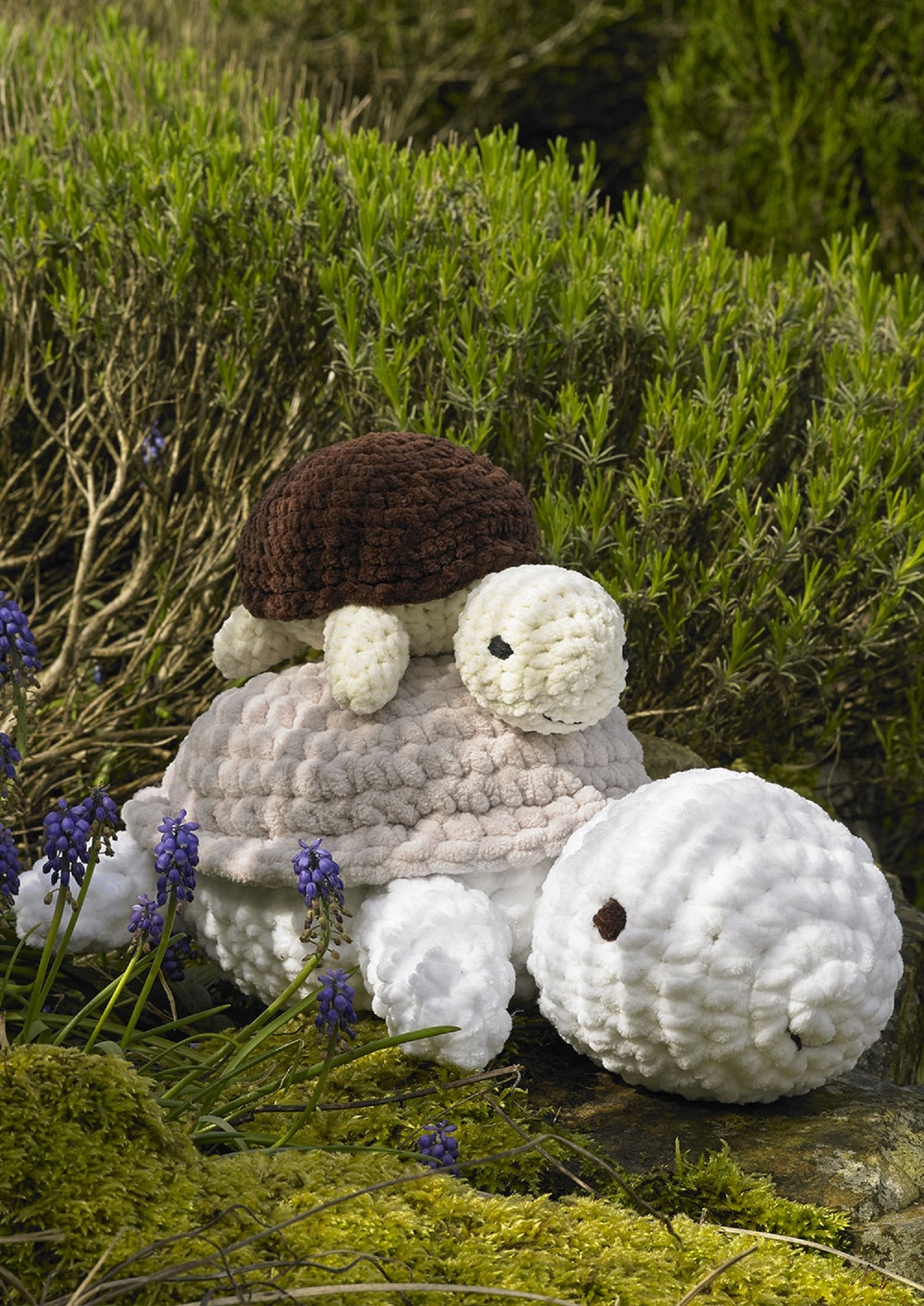 James Brett Flutterby Crochet Pattern Tilly & Tommy Tortoise Animal Toy JB935