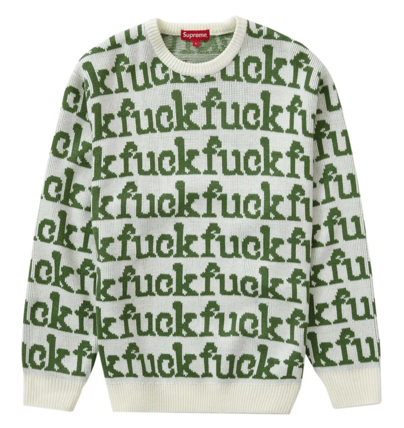 Pull acrylique Supreme F*@K SS22 Medium neuf