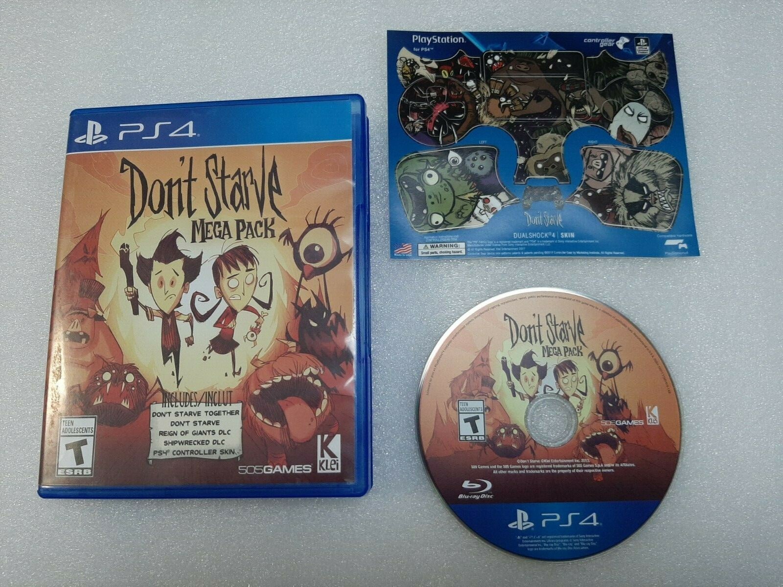 Don't Starve Mega Pack (Sony PlayStation 4, 2016) w/ controller skin | eBay